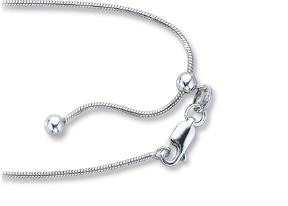 Rhodium Plated 2.20 mm Snake Chain